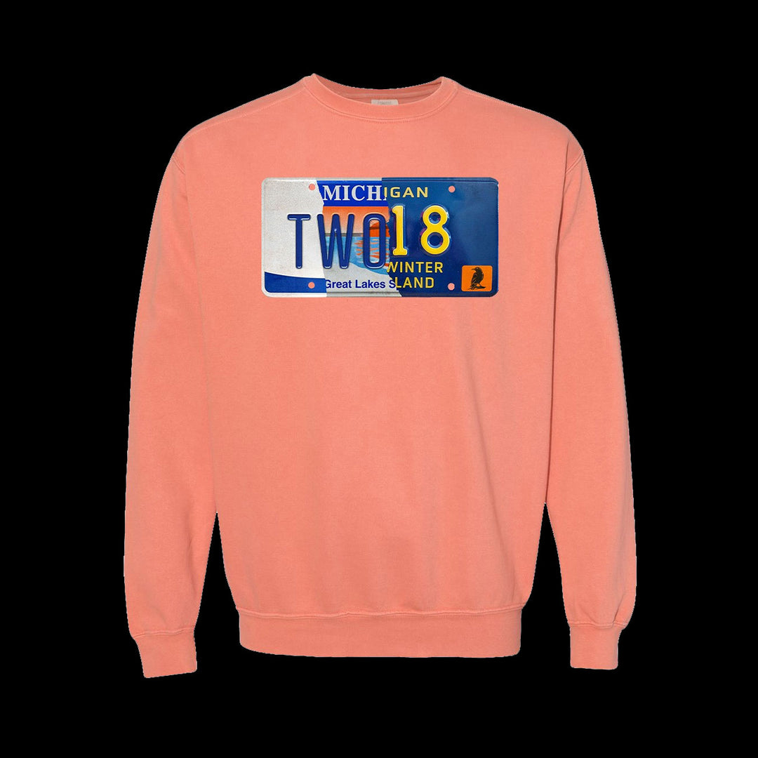 Two18 License Plate Crewneck (Pink)