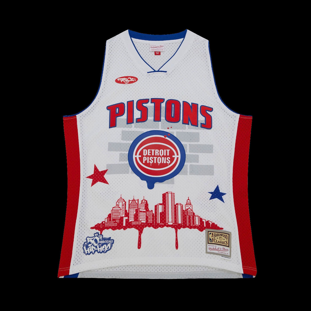 Mitchell & Ness NBA x NBA Tats Cru Jersey Detroit Pistons (White)