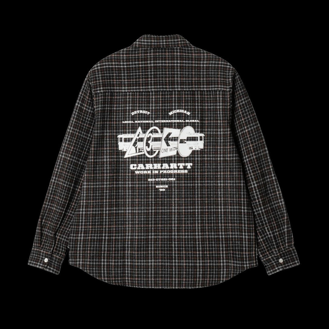 Carhartt WIP L/S Runaway Millett Shirt (Black/Wax)