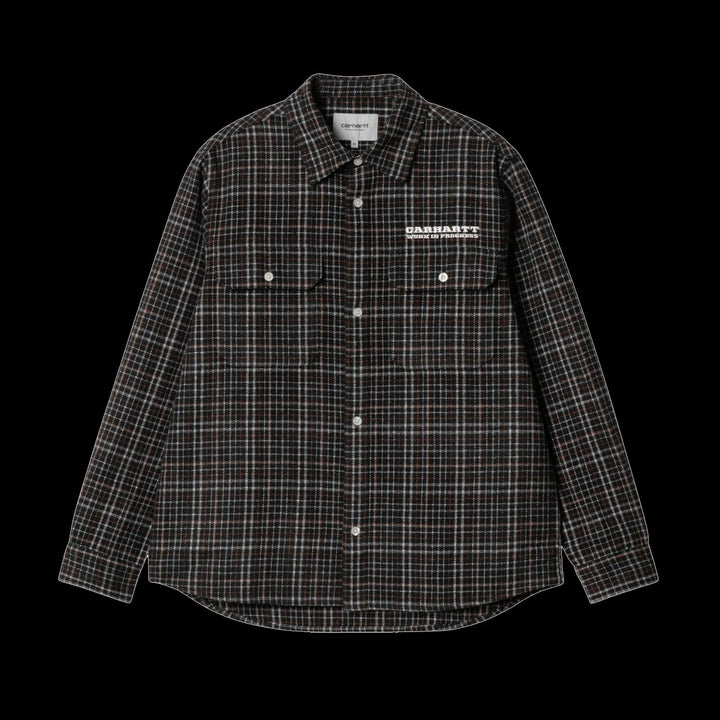 Carhartt WIP L/S Runaway Millett Shirt (Black/Wax)