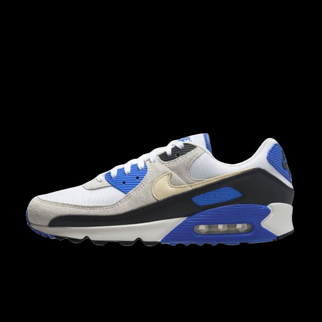 Nike Air Max 90 PRM (White/Khaki-Racer Blue-Black)