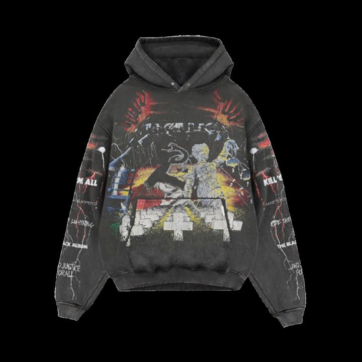 Represent Metallica Master Of Puppets Hoodie (Vintage Grey)