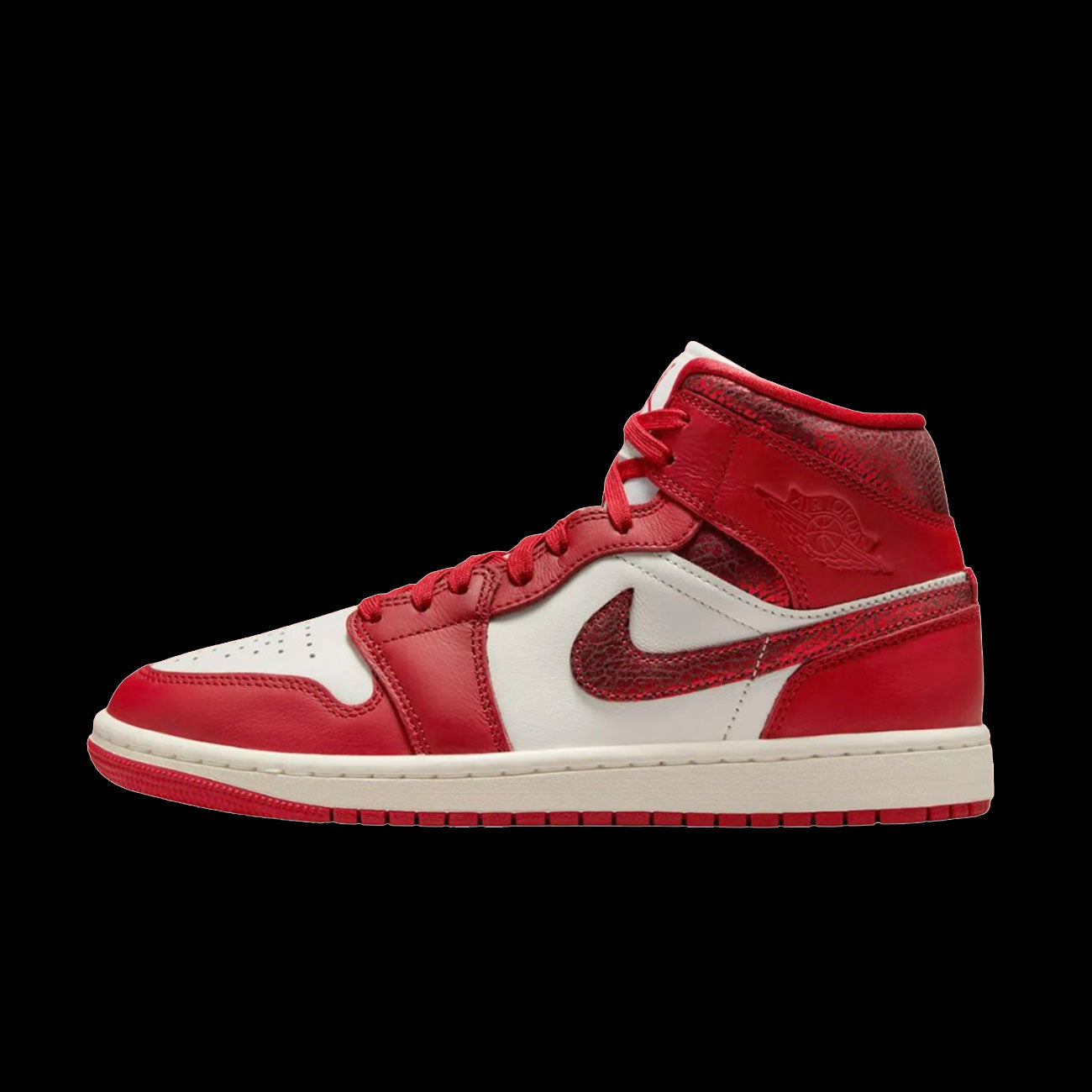 国内配送 NIKE W AIR JORDAN 1 MID SE SAIL/VARSITY RED WMNS Air Jordan 1 Mid SE (Sail/Varsity Red-Team Red) – Two 18