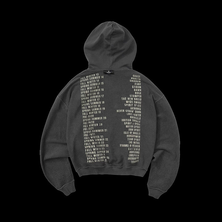 Represent Living Legacy Tour Reversible Hoodie (Sun Faded Grey)