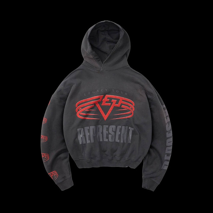 Represent Living Legacy Tour Reversible Hoodie (Sun Faded Grey)