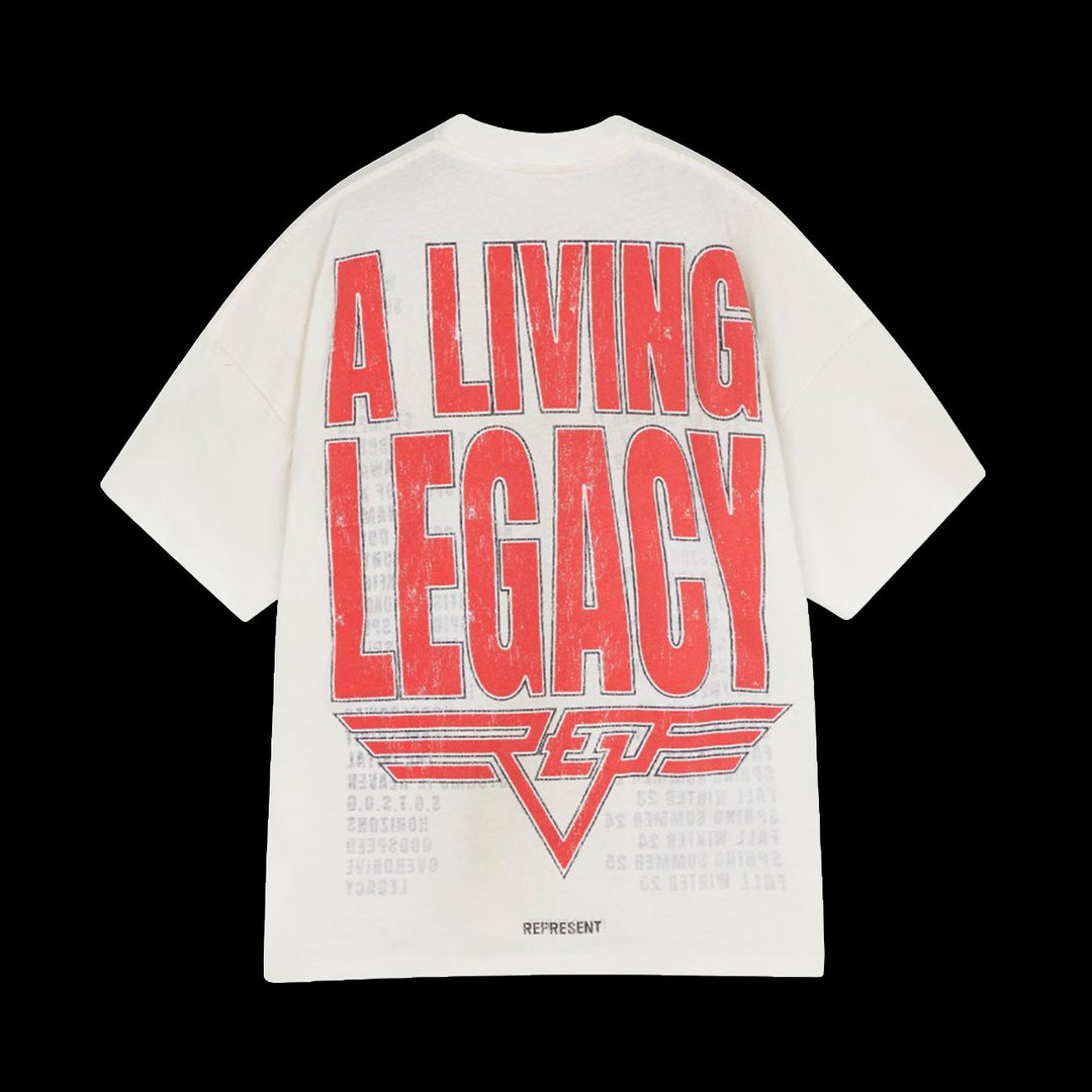 Represent Living Legacy Reversible T-Shirt (Flat White)