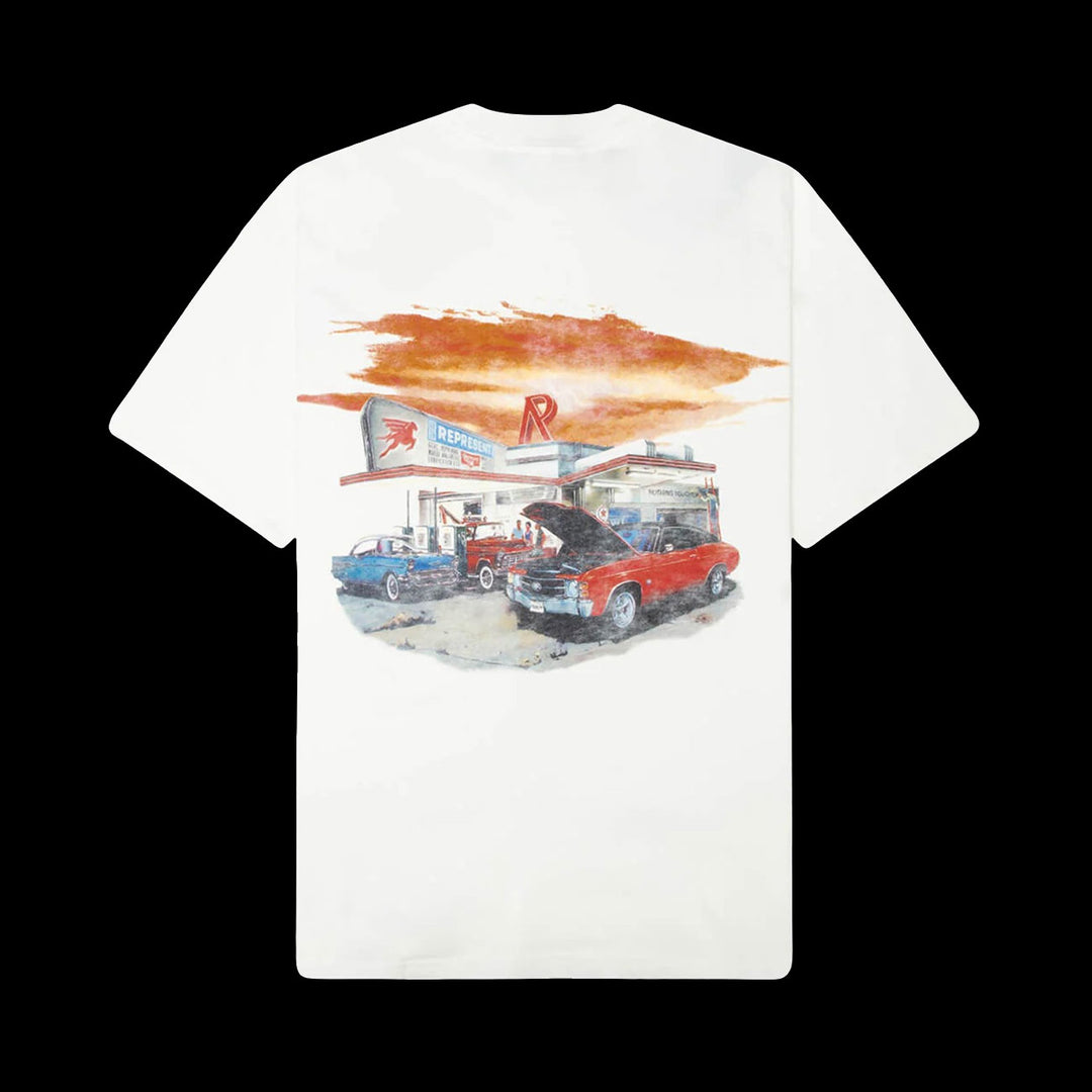 Represent 24 Hour Service T-Shirt (Flat White)