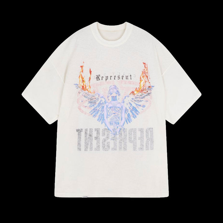 Represent Living Legacy Reversible T-Shirt (Flat White)