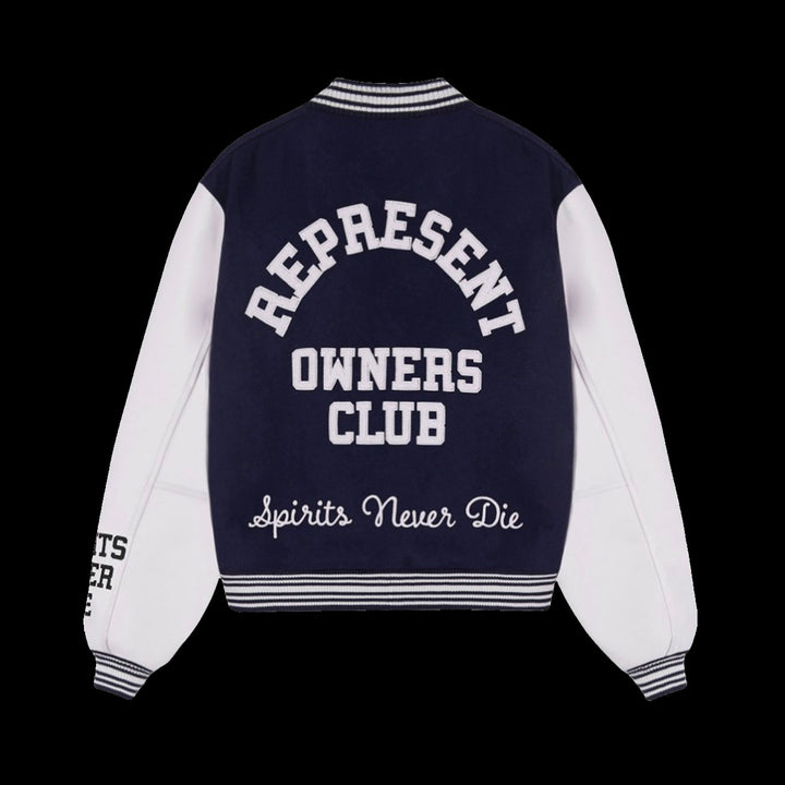 Represent Owners Club Varsity Jacket (Midnight Navy)