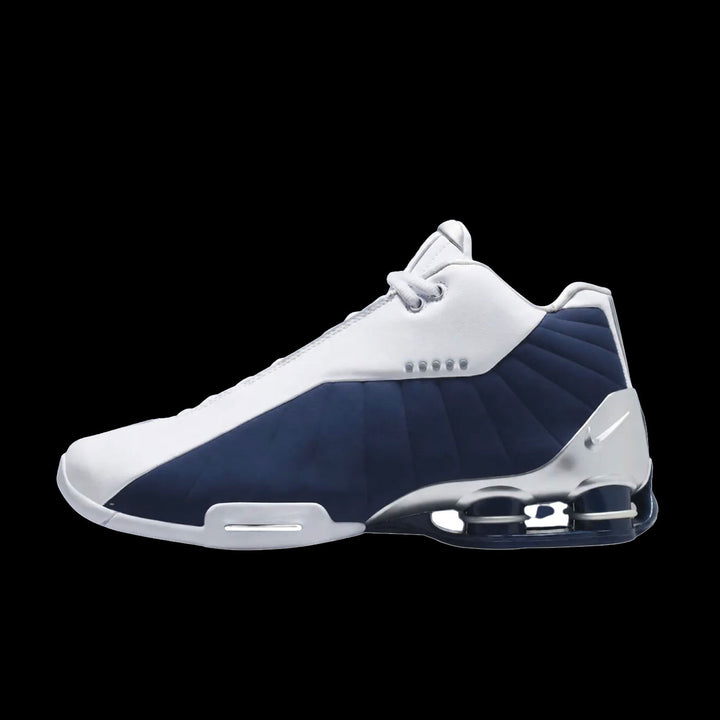 Nike Shox Bb4 (White/Midnight Navy-Metallic Silver)