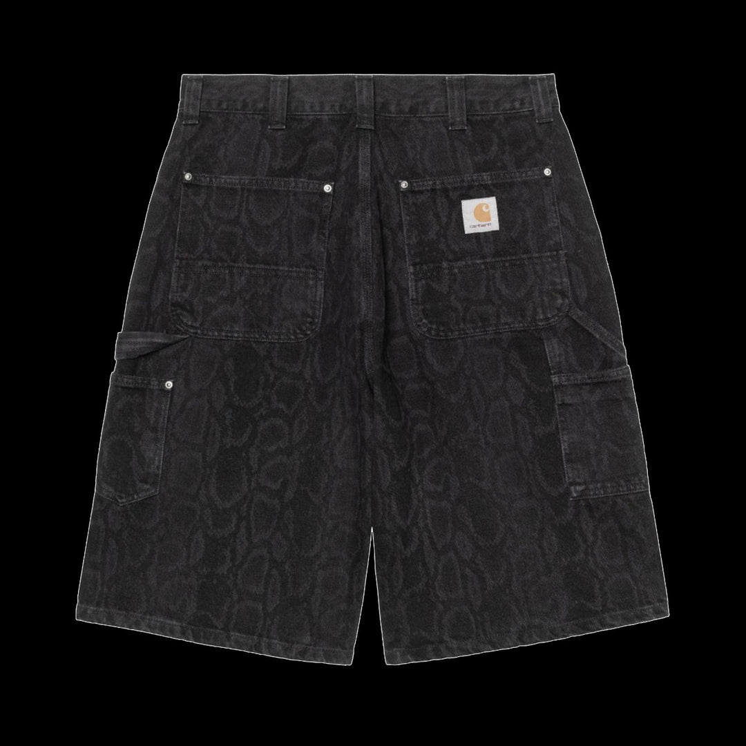 Carhartt WIP OG Double Knee Shorts (Snake Camo Black Heavy Stone Wash)