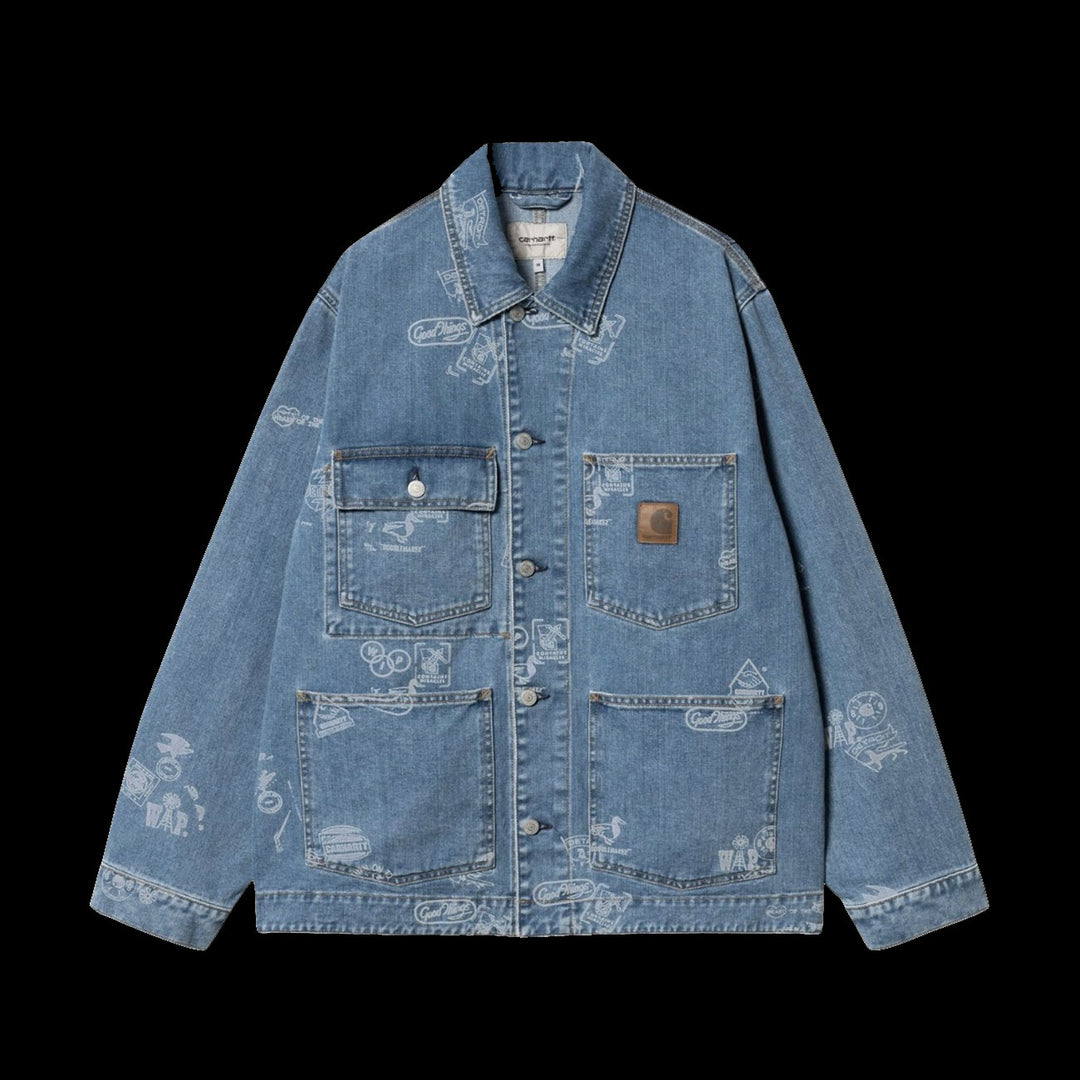 Carhartt WIP Stamp Jacket (Blue Bleached Denim)