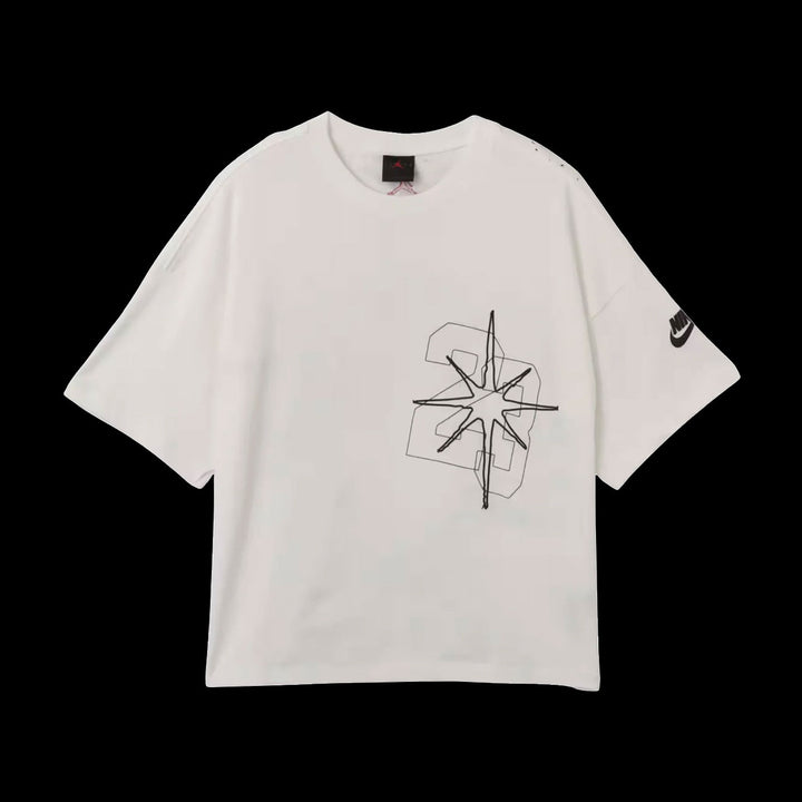 Air Jordan MJ Blk Cat Star T-Shirt (White)
