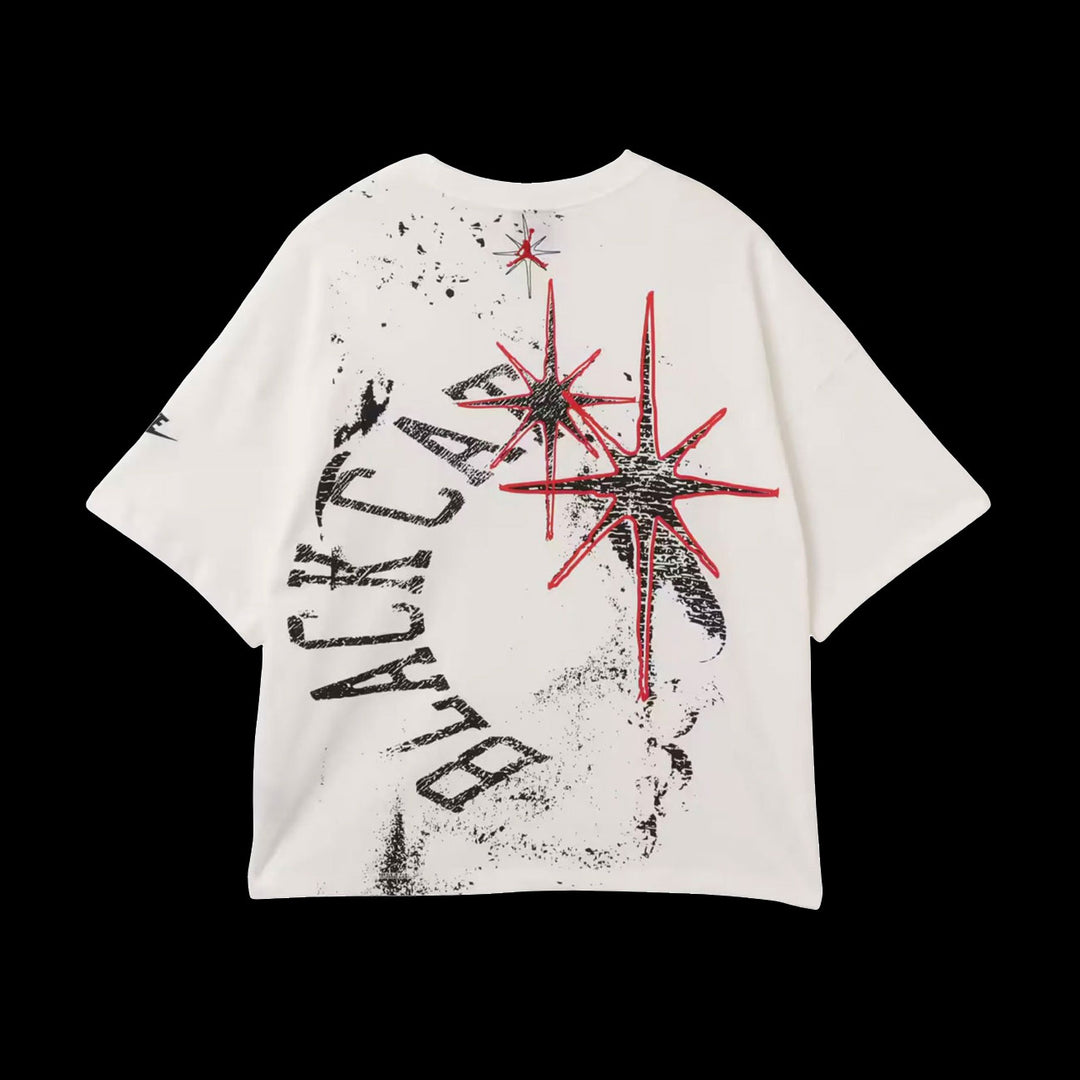Air Jordan MJ Blk Cat Star T-Shirt (White)