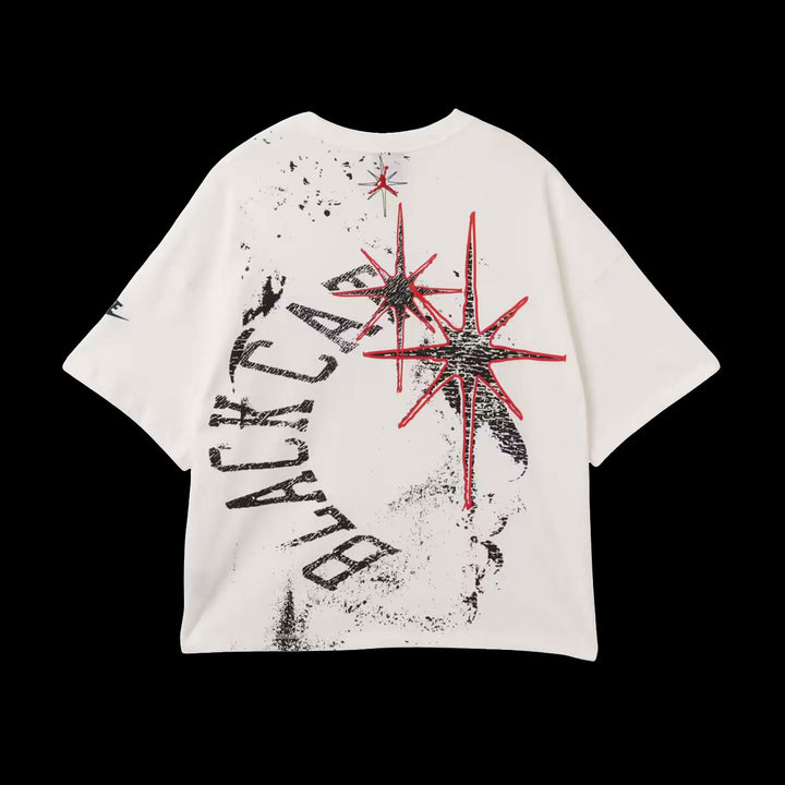 Air Jordan MJ Blk Cat Star T-Shirt (White)