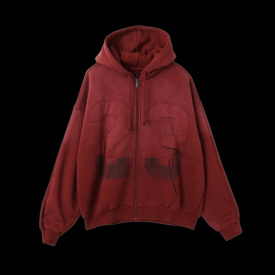 Air Jordan Mj Nbhd Pack Full-Zip Hoodie (Dark Team Red)