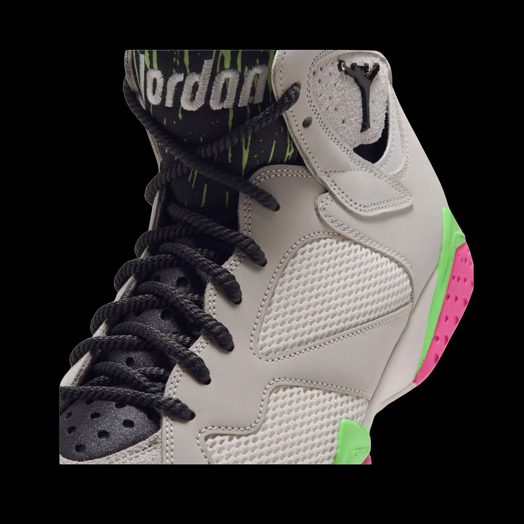 Air Jordan 7 Retro "Tennis Day" (Phantom/Antracite-Lime Blast-Pink Blast)