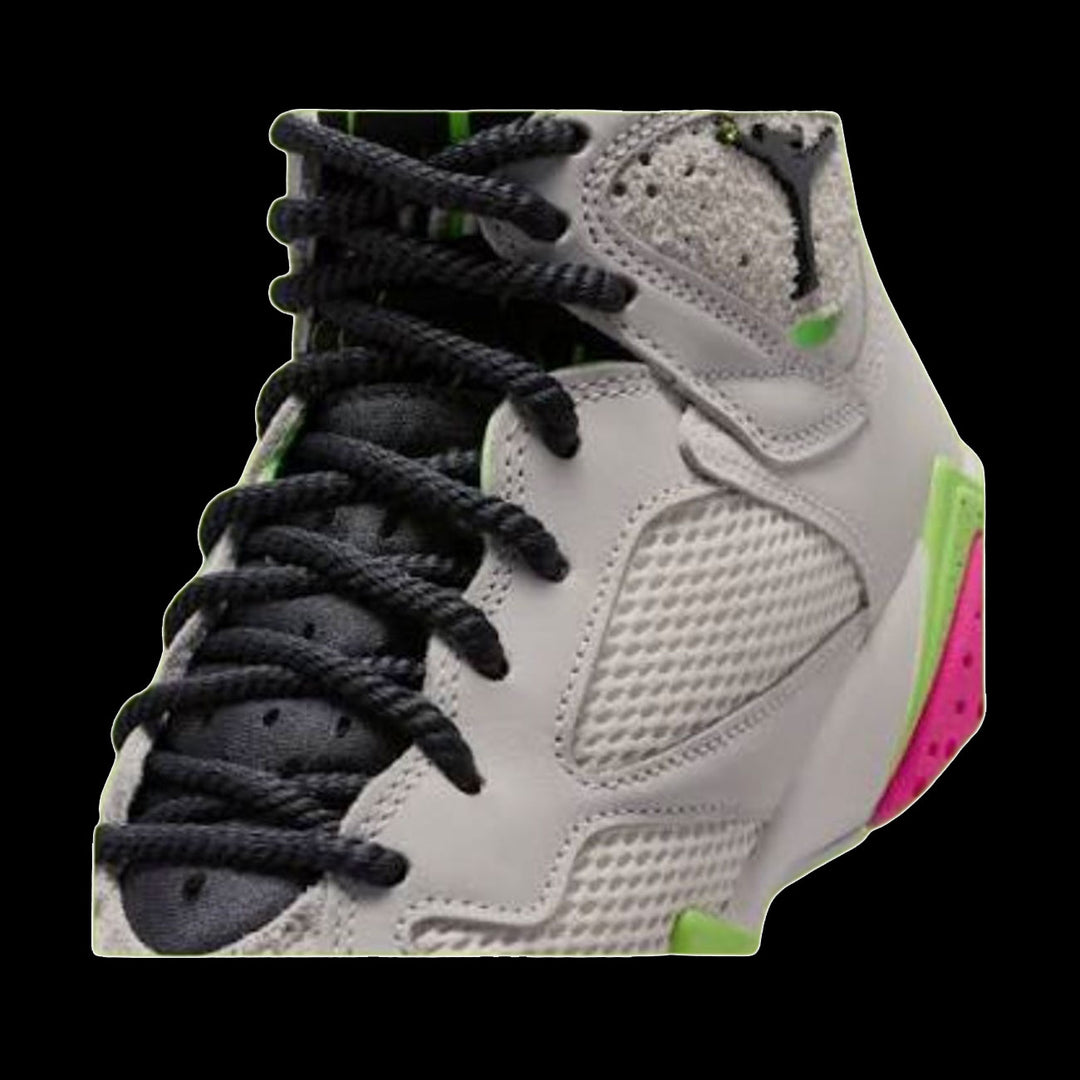Air Jordan 7 Retro (GS) "Tennis Day" (Phantom/Anthracite-Lime Blast-Pink Blast)