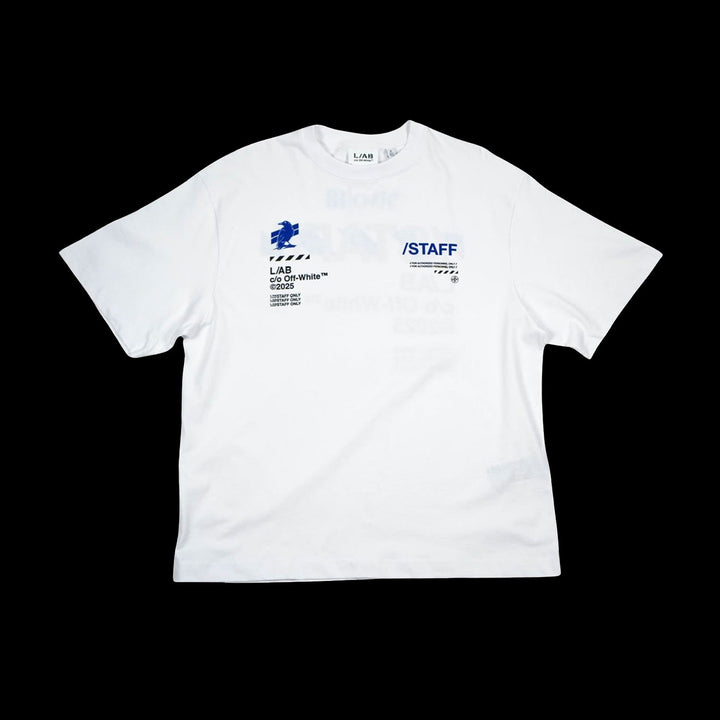 L/AB C/o Off White Two18 Staff T-Shirt (White/Blue)