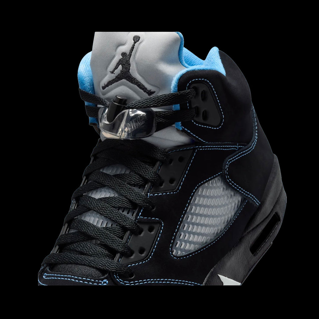 Air Jordan 5 Retro (Black/University Blue-White)