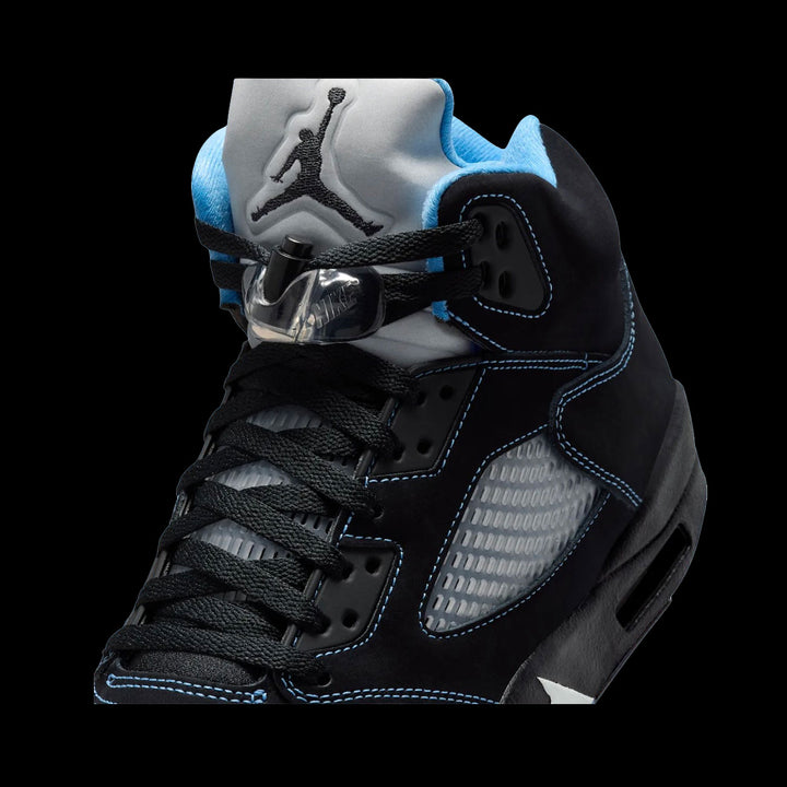 Air Jordan 5 Retro (Black/University Blue-White)