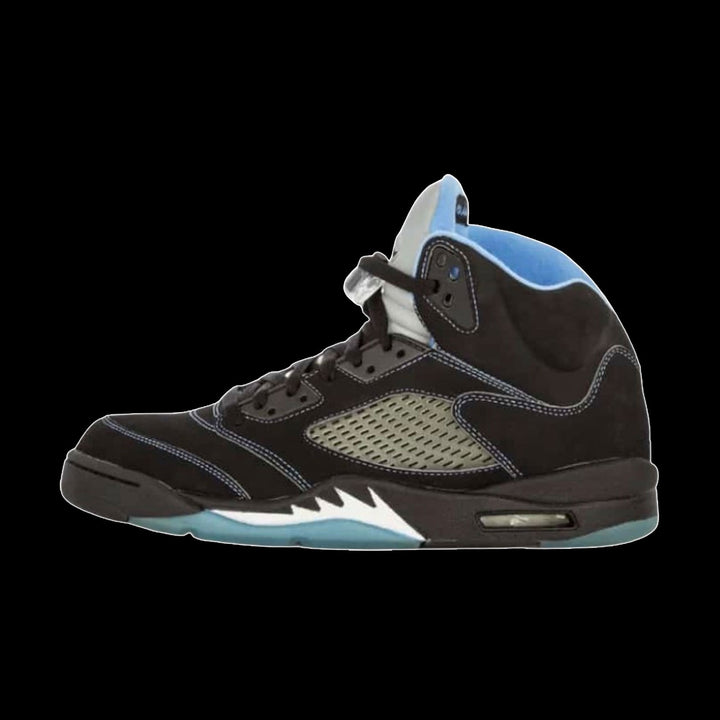 Air Jordan 5 Retro (Black/University Blue-White)