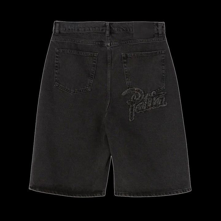 Patta Whisker Denim Shorts (Black)