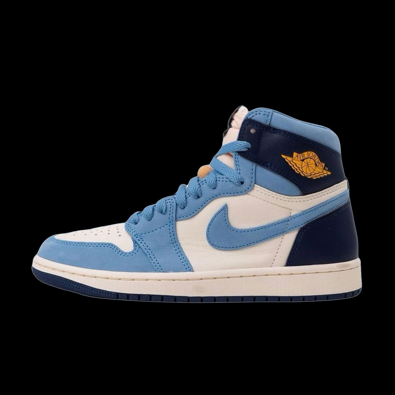 WMNS Air Jordan 1 Retro High OG (University Blue/University Gold-Sail)