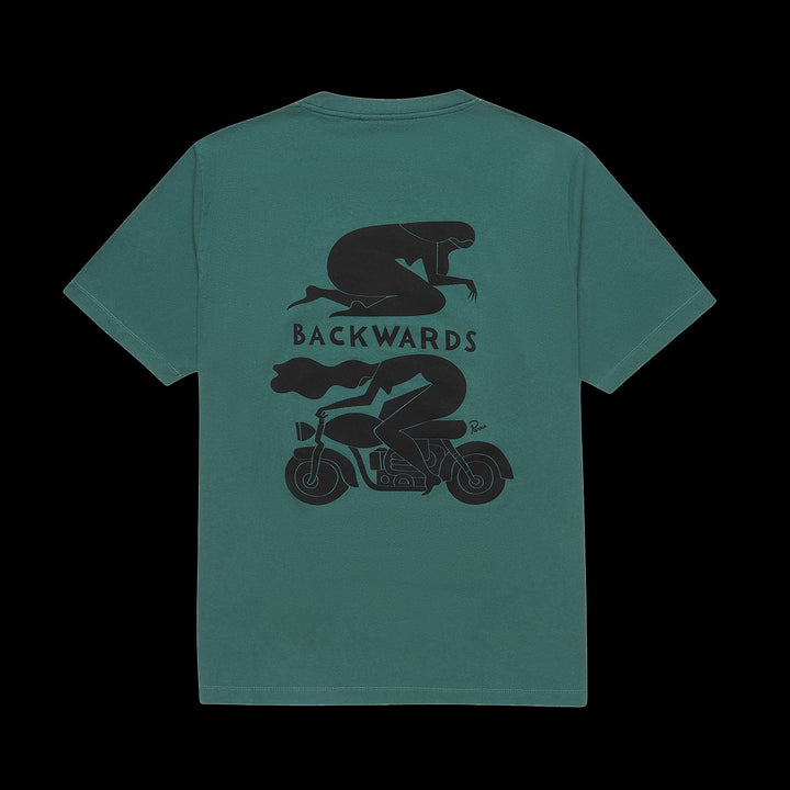 By Parra Backwards T-Shirt (Green)