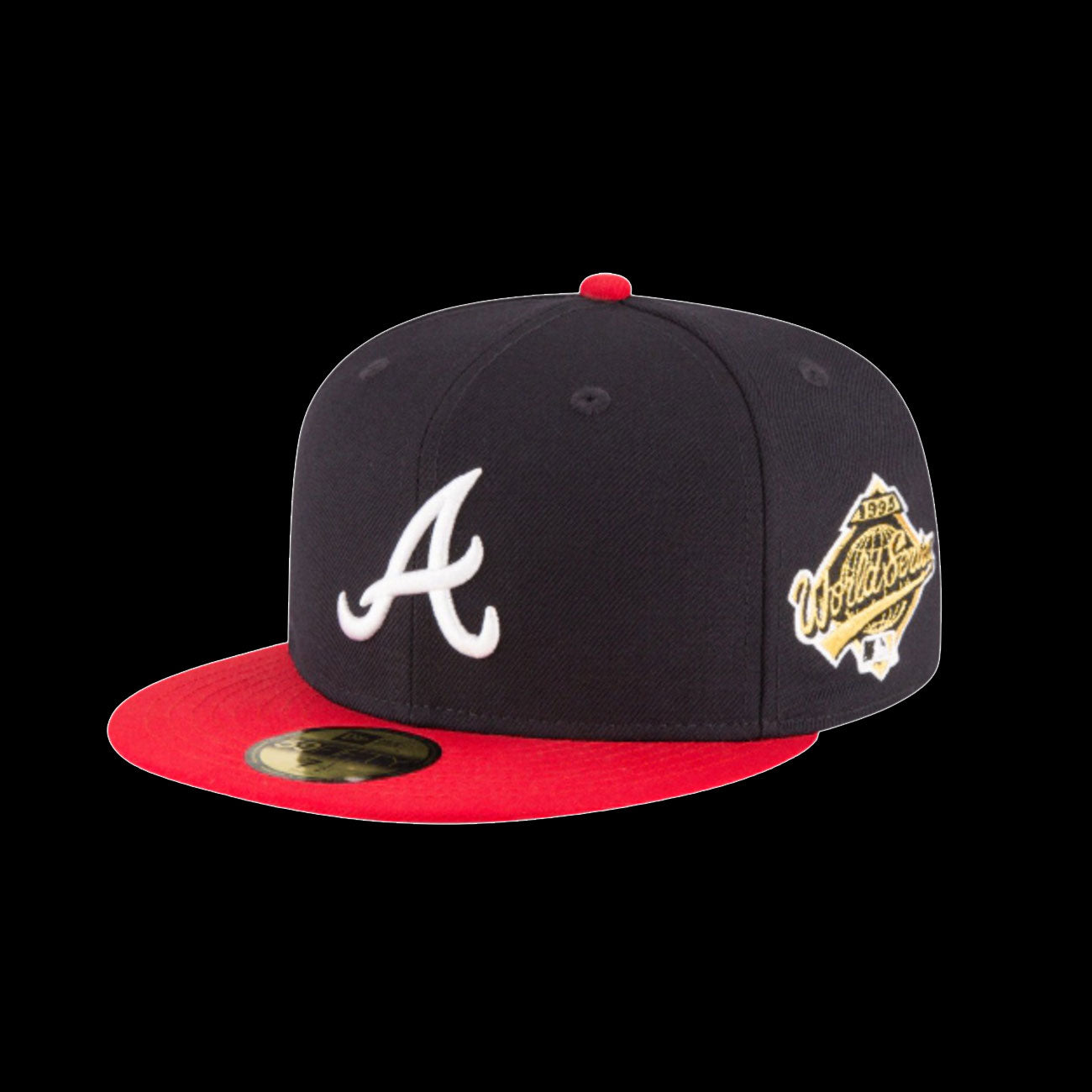 New Era ATL Braves World Series 59Fifty Wool Fitted (Blue/Red)