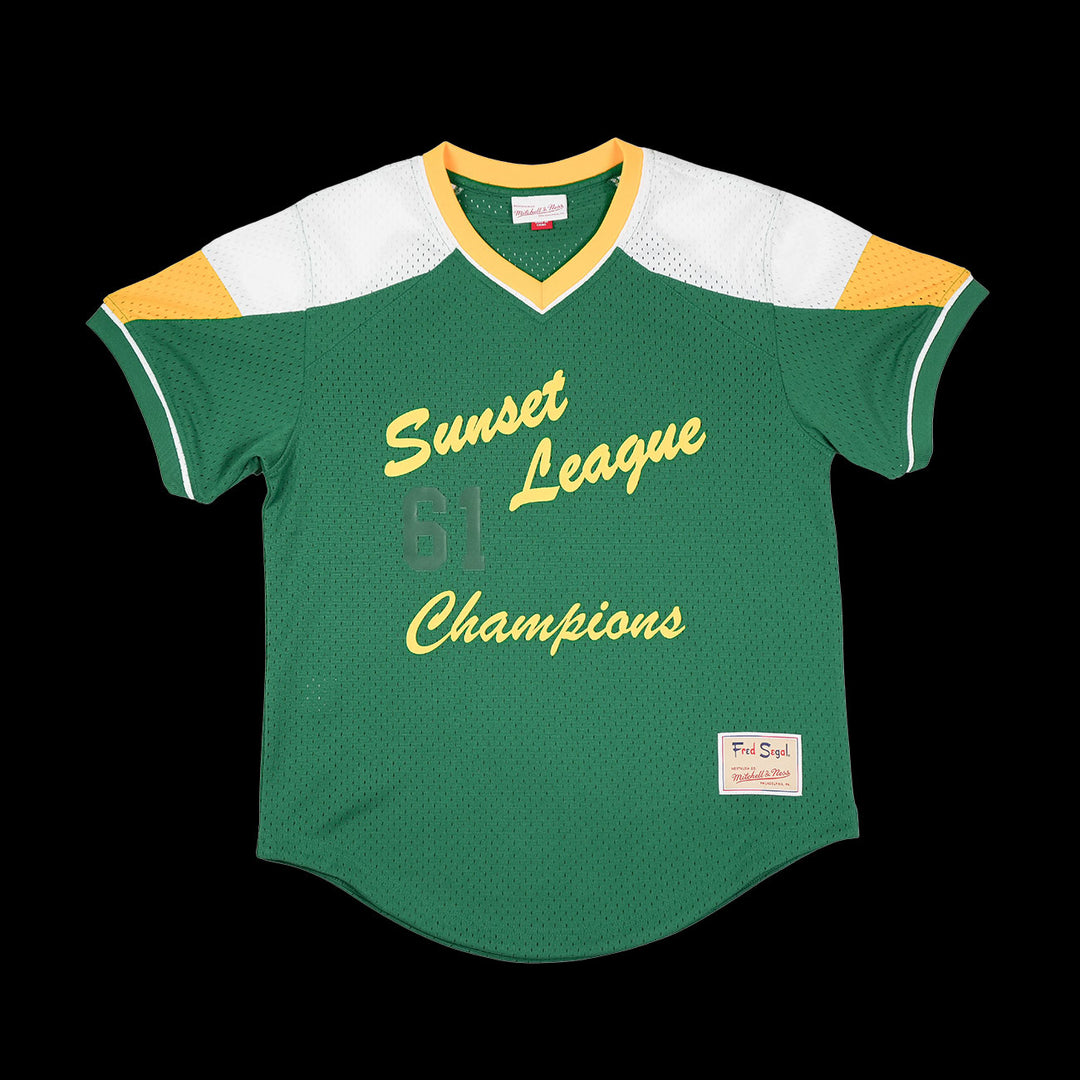 Mitchell & Ness x Fred Segal Sunset BP Jersey (Green/White)