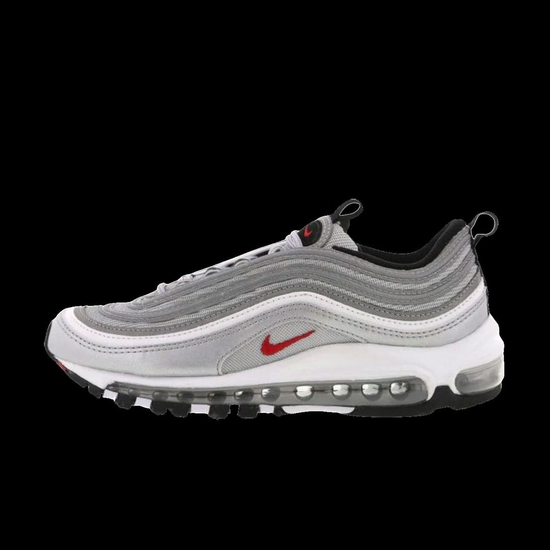 Nike Air Max 97 (GS) (Metallic Silver/Varsity Red-White)