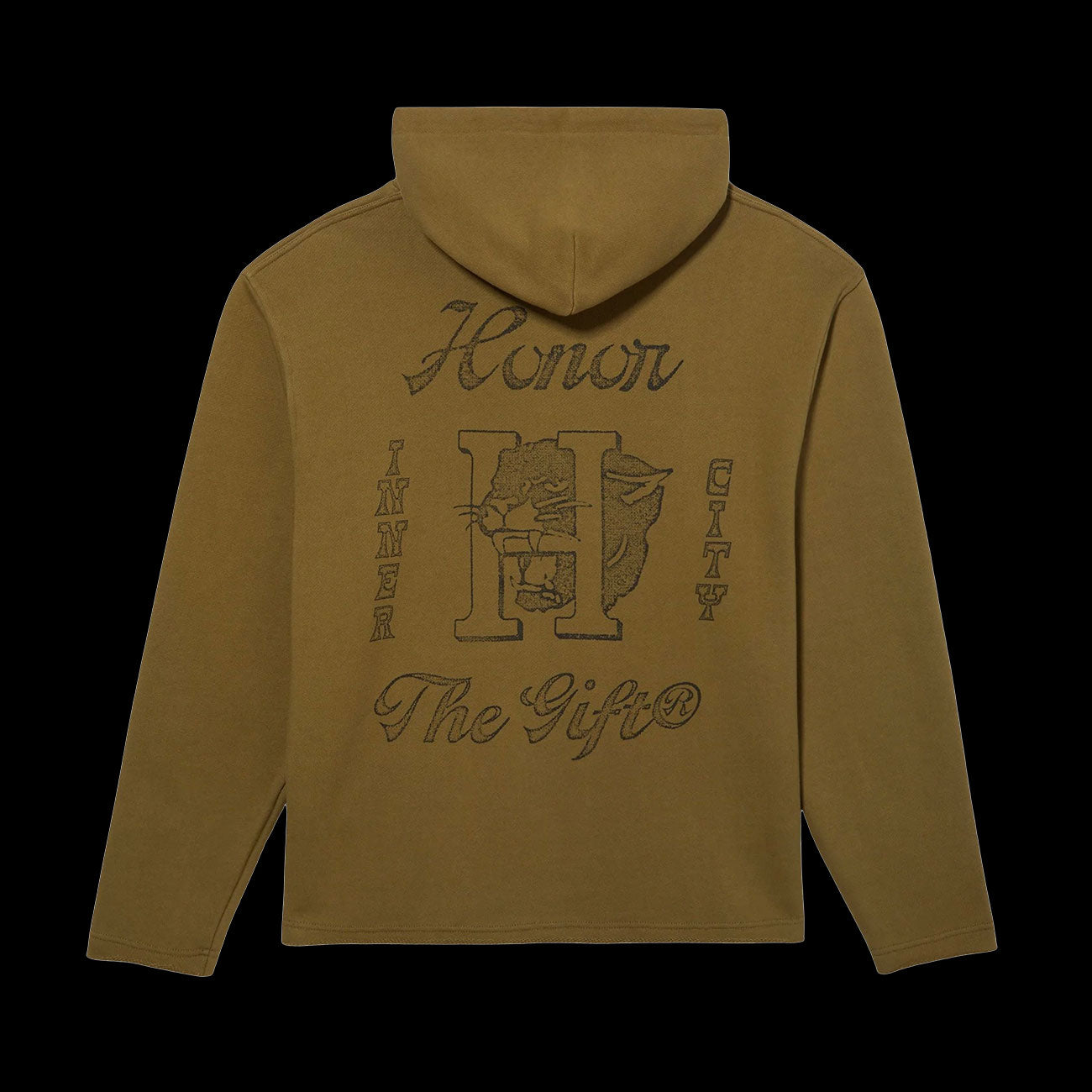 Honor The Gift Mascot Hoodie (Olive Green)