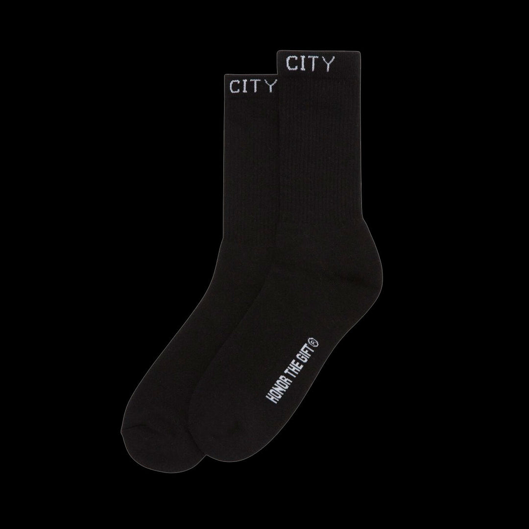 Honor The Gift Inner City Ribbed Socks (Black)