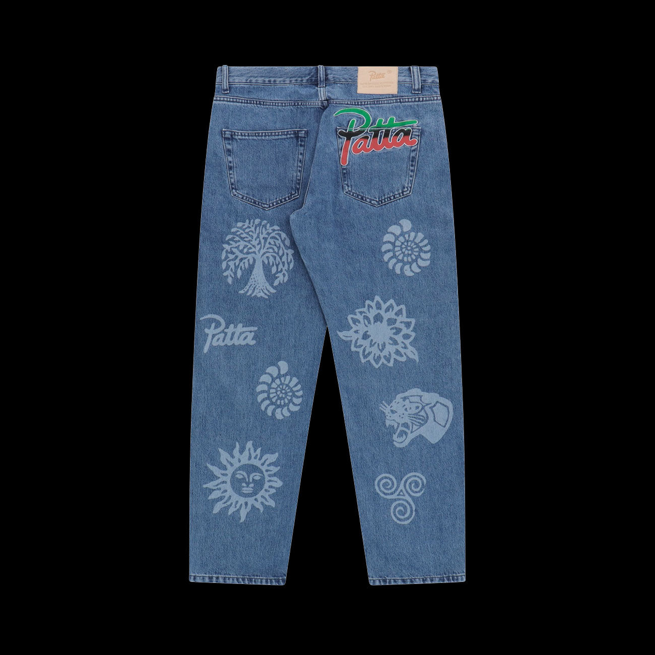 Patta Hope Love Peace Denim Pants (Light Blue)