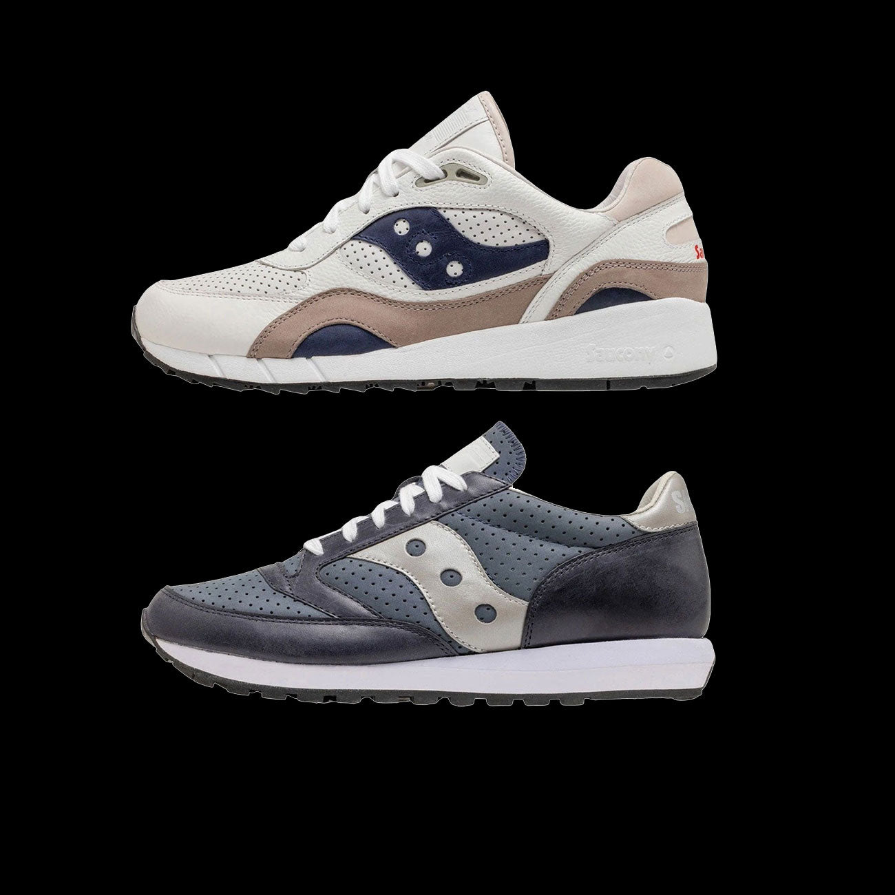 Saucony Jazz 81 & Shadow 6000 Collector's Pack (Navy/Silver, White/Navy)