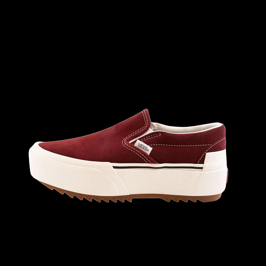 Vans Classic Slip-On S Suede (Pomegranate/White)